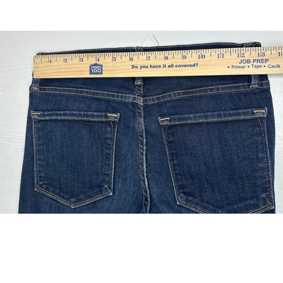 Frame Le Skinny de Jeanne Jeans Blue Dark Wash Mid Rise Casual Western Size 28 - Picture 9 of 12